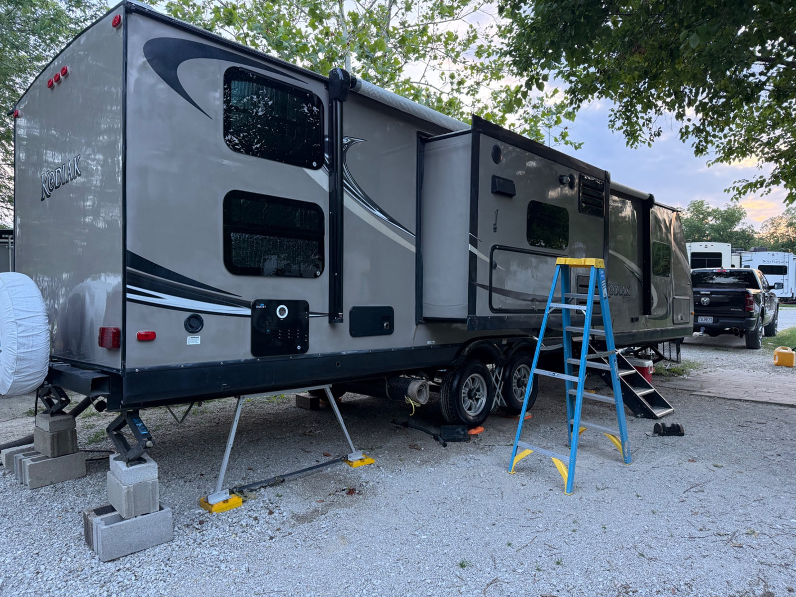 Travel trailer detailing