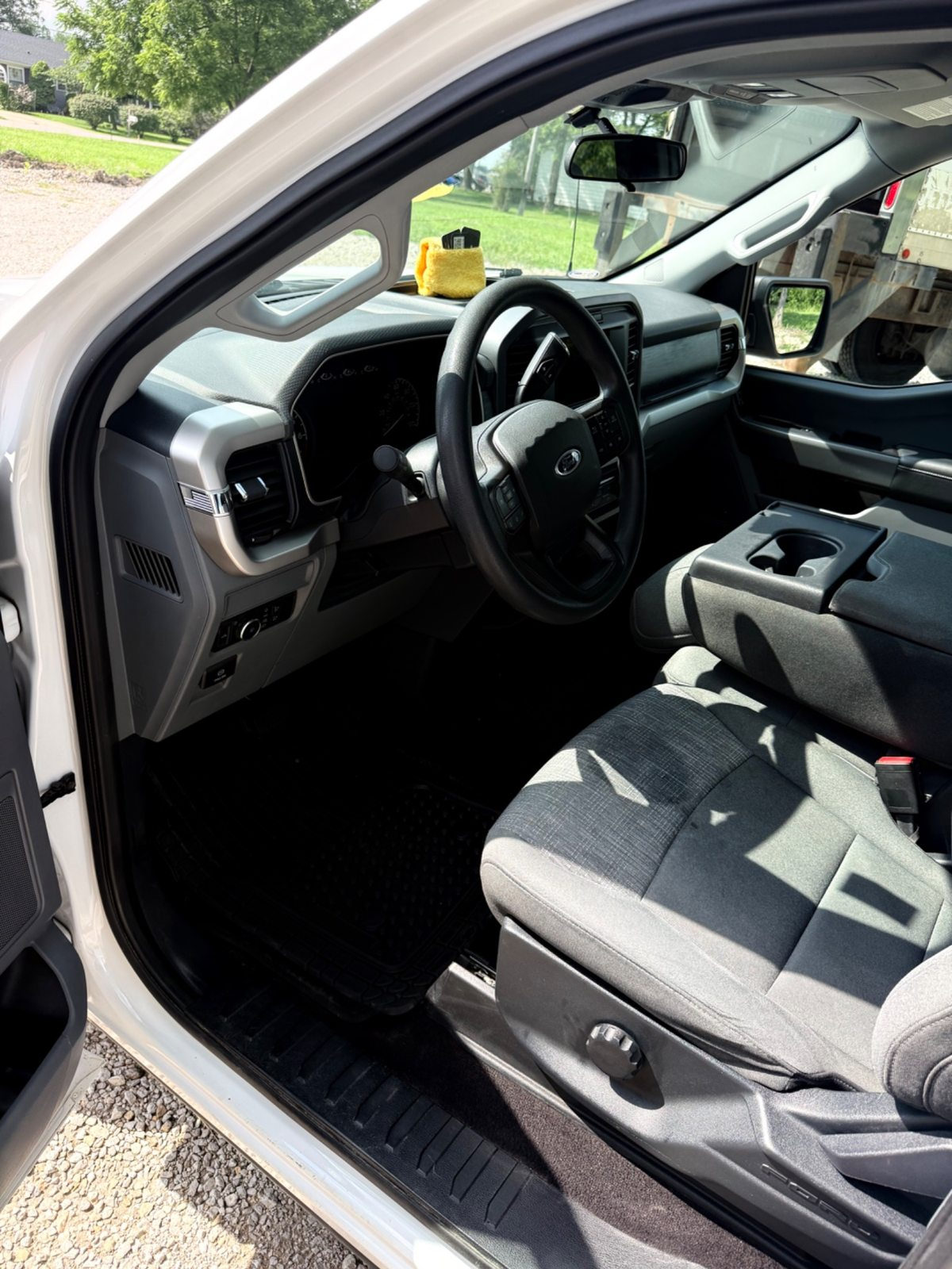 Commercial truck cabin after interior detail