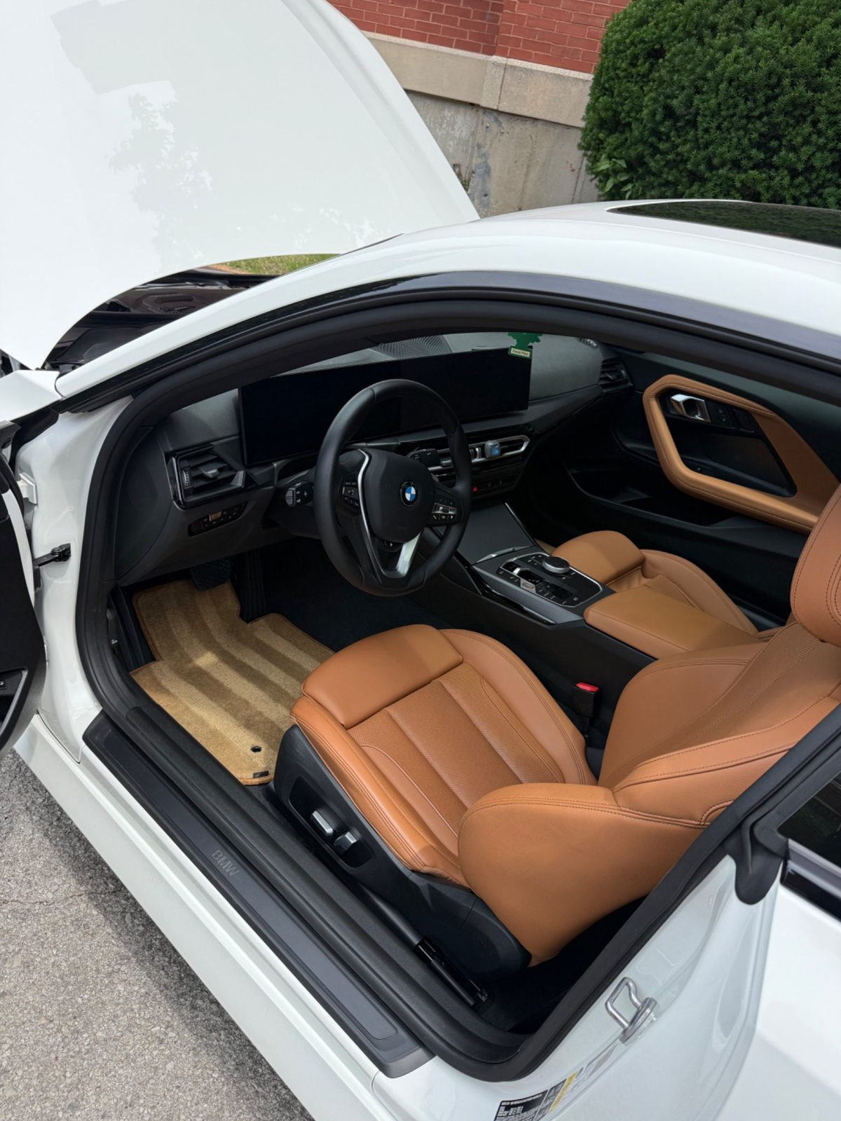 Tan BMW interior detail